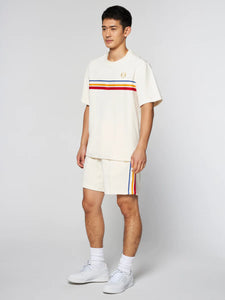 Sergio Tacchini VELOUR SET - Ivanes Top/Goran Short - Cream