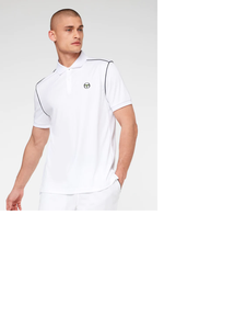 Sergio Tacchini TCP Polo - White/Navy ( GOES WITH THE TCP SHORTS)