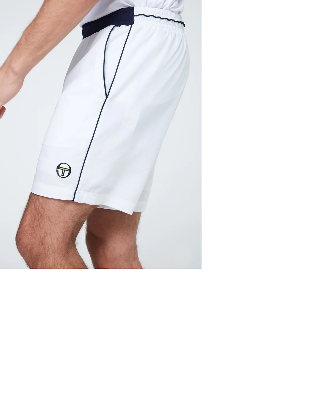 Sergio Tacchini TCP Shorts - White/Navy ( GOES WITH THE TCP POLO)
