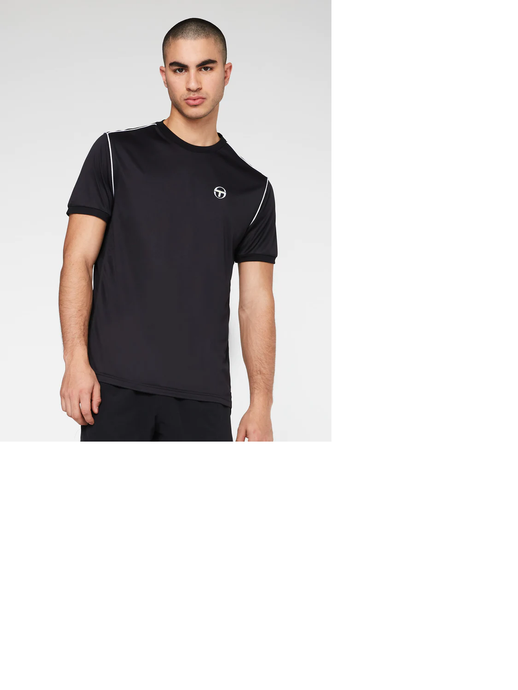 Sergio Tacchini TCP T-Shirt Black ( GOES WITH THE TCP SHORTS)