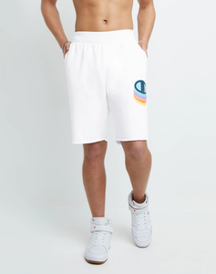 Champion Reverse Weave Cut-Off Shorts, C Shadow - White