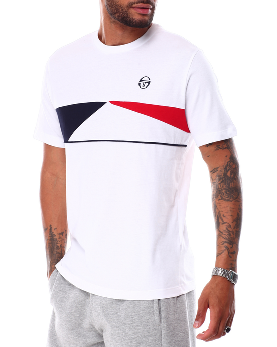 Sergio Tacchini Equilatero T-Shirt White ( GOES WITH THE Equilatero SHORTS)