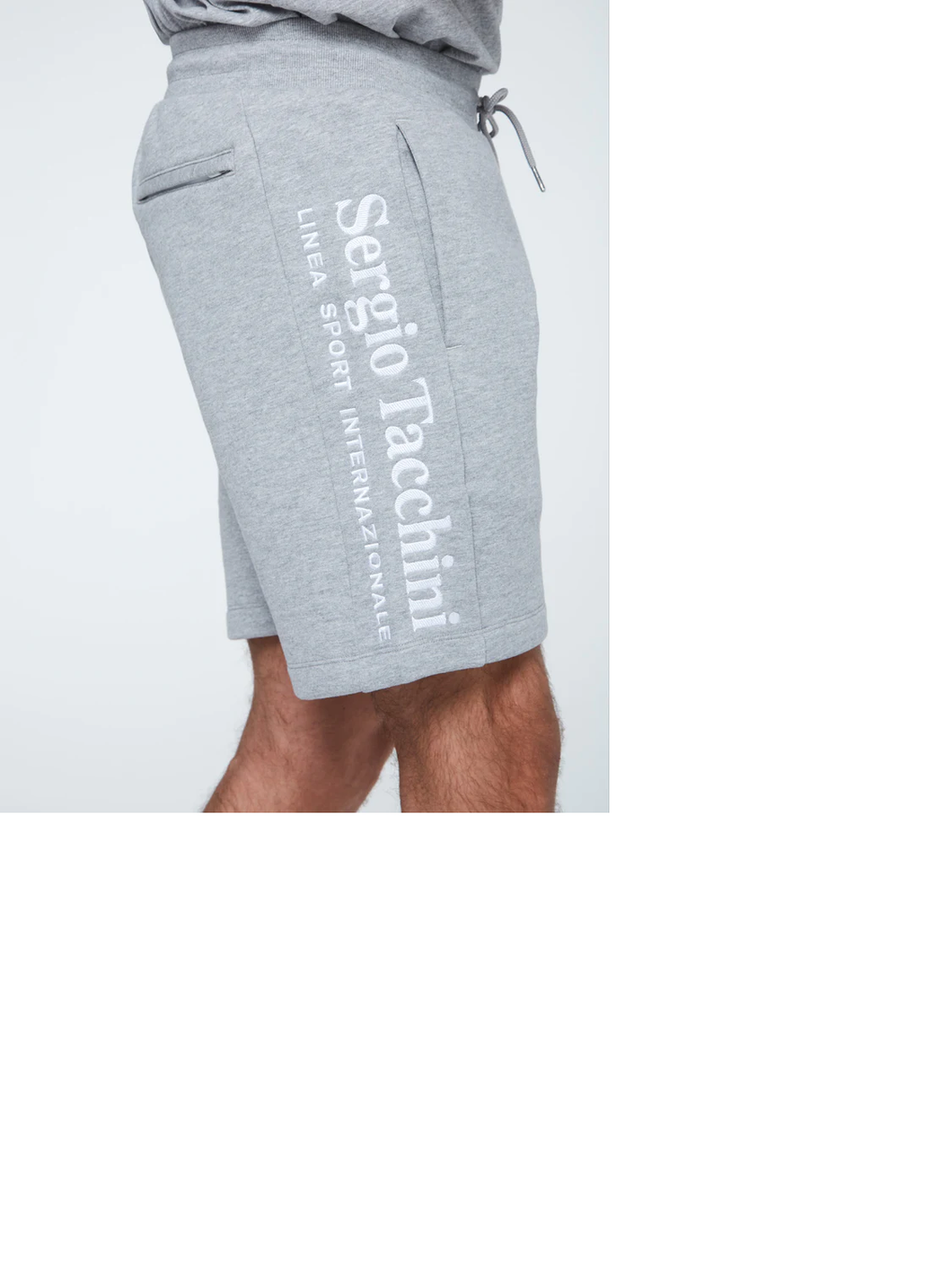 Sergio Tacchini Serif Logo Short - Grey ( GOES WITH THE ARCH TYPE TEE )
