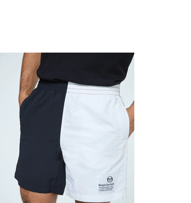 Sergio Tacchini Vernazza Short Black/White ( GOES WITH THE VERNAZZA TEE)