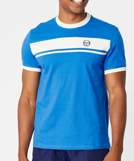 Sergio Tacchini Masters tee - Palace Blue  ( GOES WITH THE PIETRAPERTOSA SHORTS)