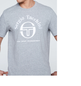 Sergio Tacchini Arch Type T-Shirt Grey ( GOES WITH THE SERIF LOGO SHORTS)