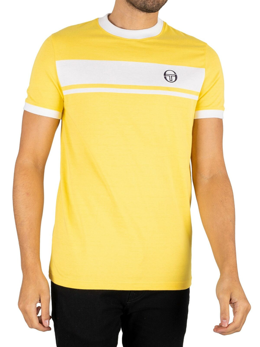 Sergio Tacchini Masters tee - Yellow  ( GOES WITH THE PIETRAPERTOSA SHORTS)