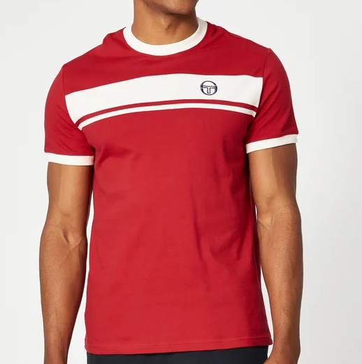 Sergio Tacchini Masters tee - Red  ( GOES WITH THE PIETRAPERTOSA SHORTS)